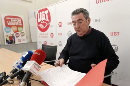 El secretario de Acci&oacute;n Sindical de UGT, Toni Ferrer. 