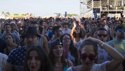 Asistentes al Arenal Sound de Burriana.