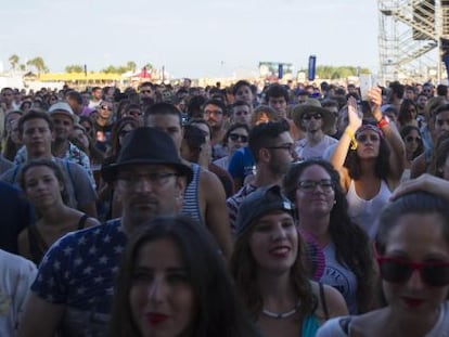 Asistentes al Arenal Sound de Burriana.