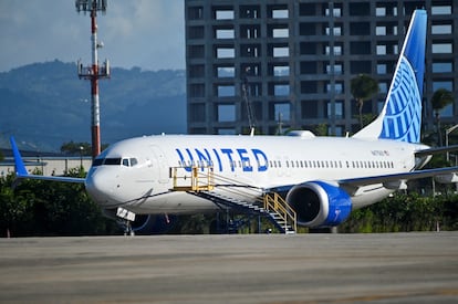 Un Boeing 737 MAX 9 de United Airlines fotografiado el pasado domingo.