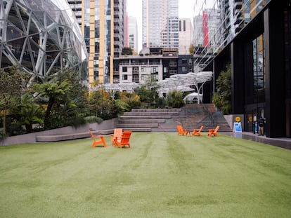 Un espacio del campus corporativo de Amazon en Seattle, Estado de Washington (EEUU).