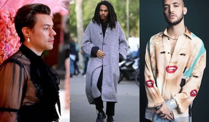 El cantante Harry Styles, el 'influencer' Luka Sabbat y el rapero C. Tangana son algunos de los hombres que nos han mostrado otras tantas maneras de vest con audacia, sentido y sensibilidad en el año que termina.