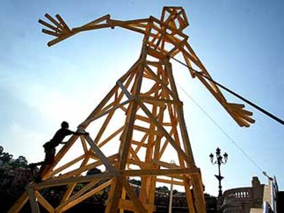 Estructura de madera de Víctor Allende