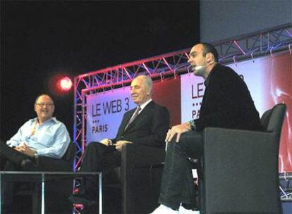 Simon Peres, durante su intervención en el congreso Le Web 3, en París