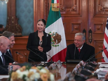 Antony Blinken and Andres Manuel Lopez Obrador