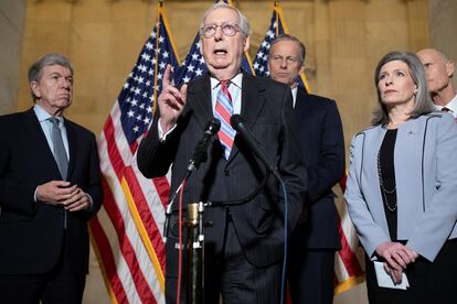 Asalto al capitolio Mitch McConnell habla