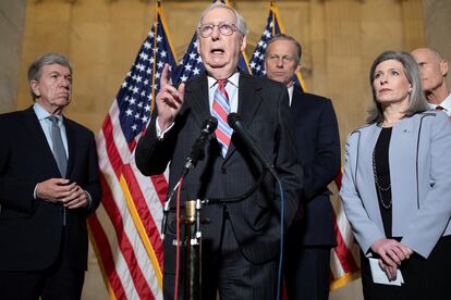 Asalto al capitolio Mitch McConnell  habla