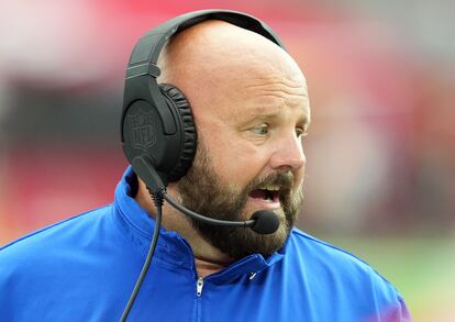 New York Giants head coach Brian Daboll looks on during a game on Sept. 17, 2023.