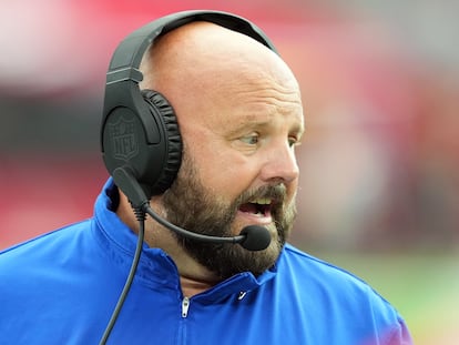 New York Giants head coach Brian Daboll looks on during a game on Sept. 17, 2023.