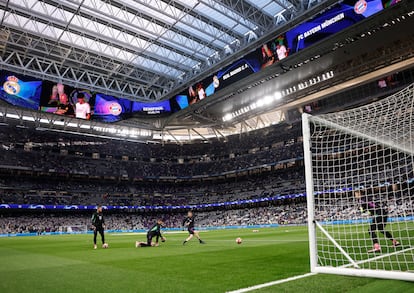 Imagen general del Santiago Bernabéu en un partido de la pasada temporada
