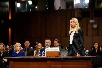 Pam Bondi, el pasado día 15 en el Capitolio.