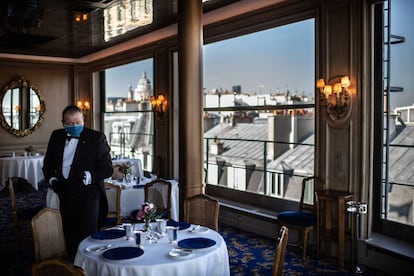 Sala de La Tour d’Argent, en París.