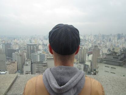 Spaniard Luis gazes at the São Paolo skyline.