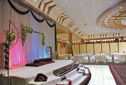 Un salón de bodas de Kabul.