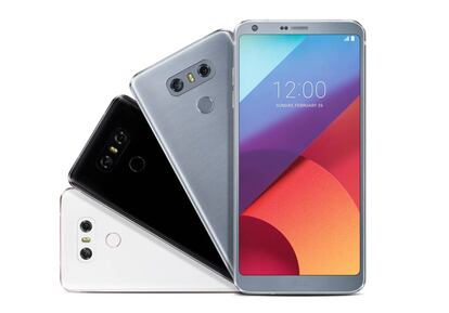 El LG G6 viene en tres colores: Ice Platinum, Mystic White y Astro Black.