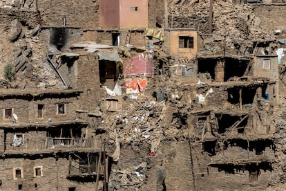 Casas destrozadas en la aldea de Zaouit Askar, vecina de Zrit.