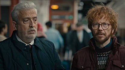 Leo Harlem y Santiago Segura en un fotograma del tráiler de 'A todo tren: Destino Asturias'.