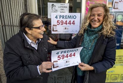 El 59.444, cuarto premio del Sorteo Extraordinario de la Lotería de Navidad, ha sido vendido en parte en el establecimiento de prensa y lotería de Pilar Díaz en Toledo, que por tercer año consecutivo ha repartido suerte. 