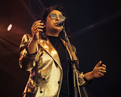 La cantante de origen pakistaní Arooj Aftab en el festival Primavera Sound.