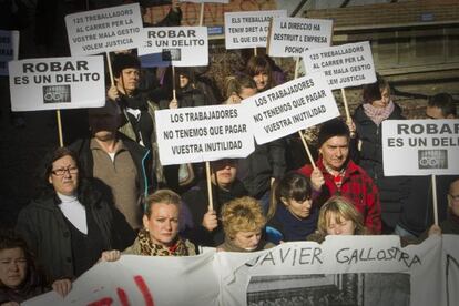 Encierro de los trabajadores de Gallostra.