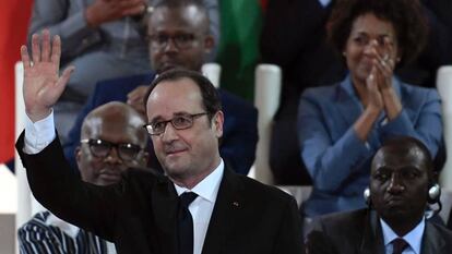 Francois Hollande, durante la cumbre &Aacute;frica-Francia de Bamako.  