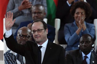 Francois Hollande, durante la cumbre &Aacute;frica-Francia de Bamako.  