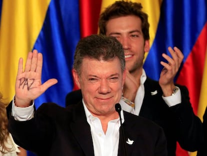 El presidente colombiano Juan Manuel Santos, Nobel de la Paz 2016.