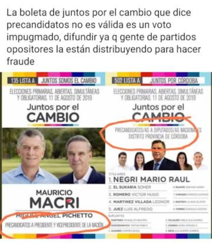 Mensaje con aviso sobre un posible fraude.