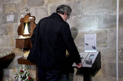 Cepillo electrónico instalado en la basílica de Begoña, en Bilbao.