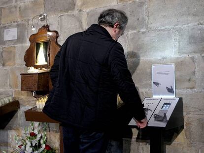 Cepillo electrónico instalado en la basílica de Begoña, en Bilbao.