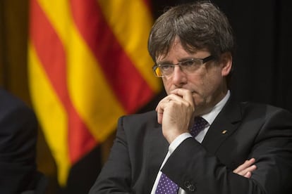 El presidente de la Generalitat de Catalunya, Carles Puigdemont. 