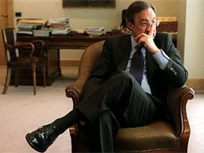 Florentino Pérez, en su despacho de Madrid.