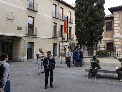 La calle Imagen vista desde la calle Mayor de Alcalá.