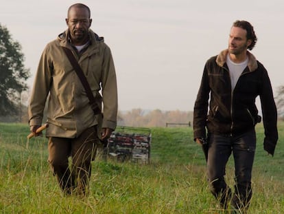 Morgan (Lennie James) y Rick (Andrew Lincoln) en 'The Walking Dead'.