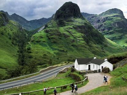 El paisaje monta&ntilde;oso de Glencoe, en las Tierras Altas (Highlands) de Escocia. 