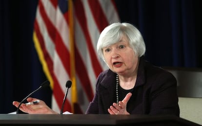 La presidenta de la Reserva Federal, Janet Yellen