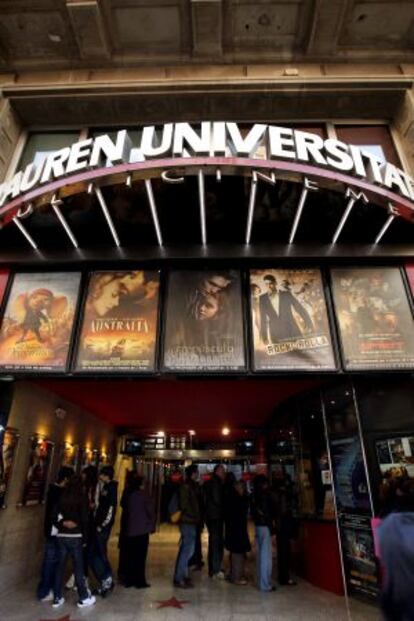 Sala de cine en Barcelona.