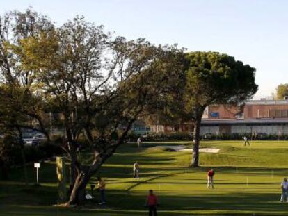 Instalaciones para la pr&aacute;ctica del golf en el Club de Campo de Madrid.