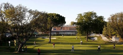 Instalaciones para la práctica del golf en el Club de Campo de Madrid.