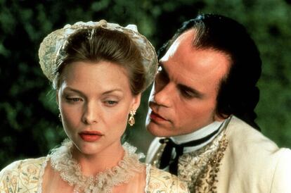 Michelle Pfeiffer y John Malkovich en 'Las amistades peligrosas'.