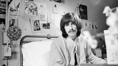 George Harrison em 1969, numa foto, como todas desta reportagem, cedida pela editora Livros del Kultrum.