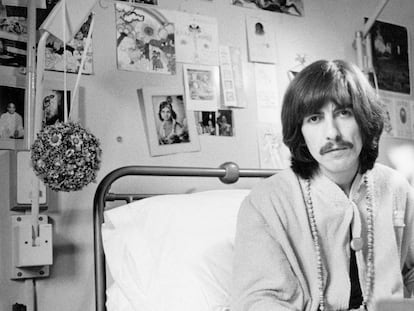 George Harrison em 1969, numa foto, como todas desta reportagem, cedida pela editora Livros del Kultrum.