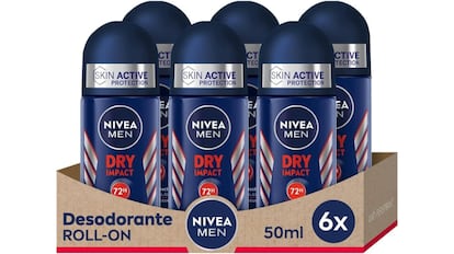 Vista del lote de desodorantes Nivea con descuento en Amazon.