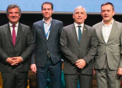 Manuel Laceta. Juan María Vázquez, Alberto G Toribio y Chistian Archambeau.