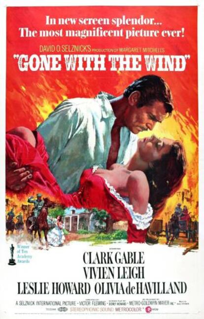 El cartel de 'Lo que el viento se llevó'.