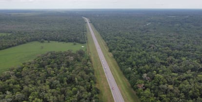 La autopista SH36 de Texas.