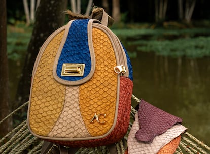 Bolso de merluza amarilla, tilapia y acara açu de productores de Amapá de la Amazonía brasileña.