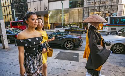 Una calle del distrito de Ginza, en Tokio.