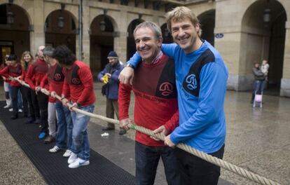 Julián Lantzi y José Luis Korta del programa 'El conquistador del fin del mundo'.