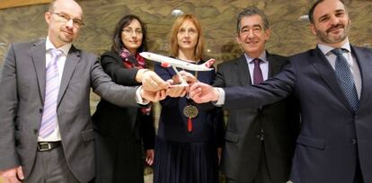 Presentación en Bilbao de las nuevos destinos de Czech Airlines desde el aeropuerto de Loiu. 